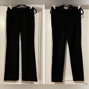 Lot of 2 Banana Republic Size 0 Black Dress Pants Logan Sloan Work Slacks